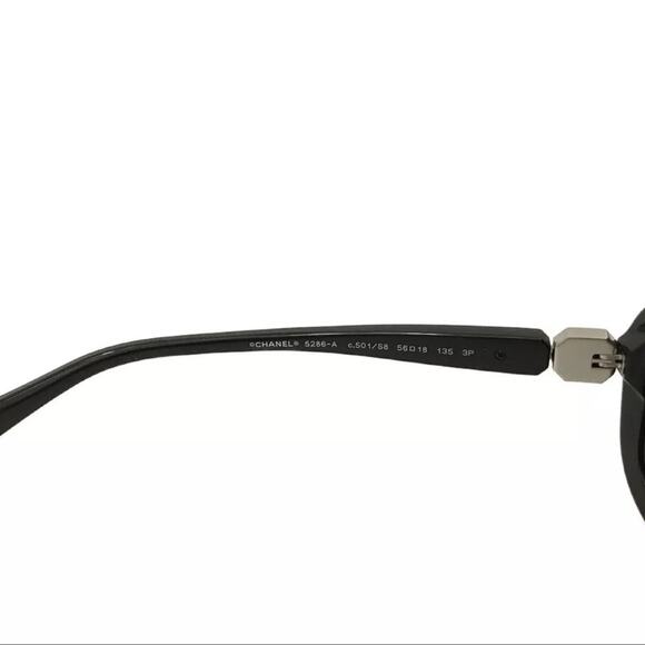 CHANEL Polarized CC Logo Eyewear Polarized Sunglasses Black Authentic - Picture 6 of 8